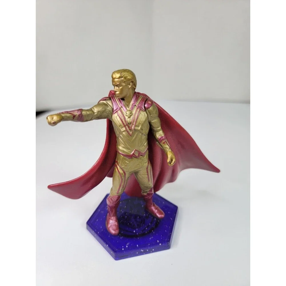 Marvel Guardians Gold Cape PVC Figure Purple Base Cake Topper Collectible